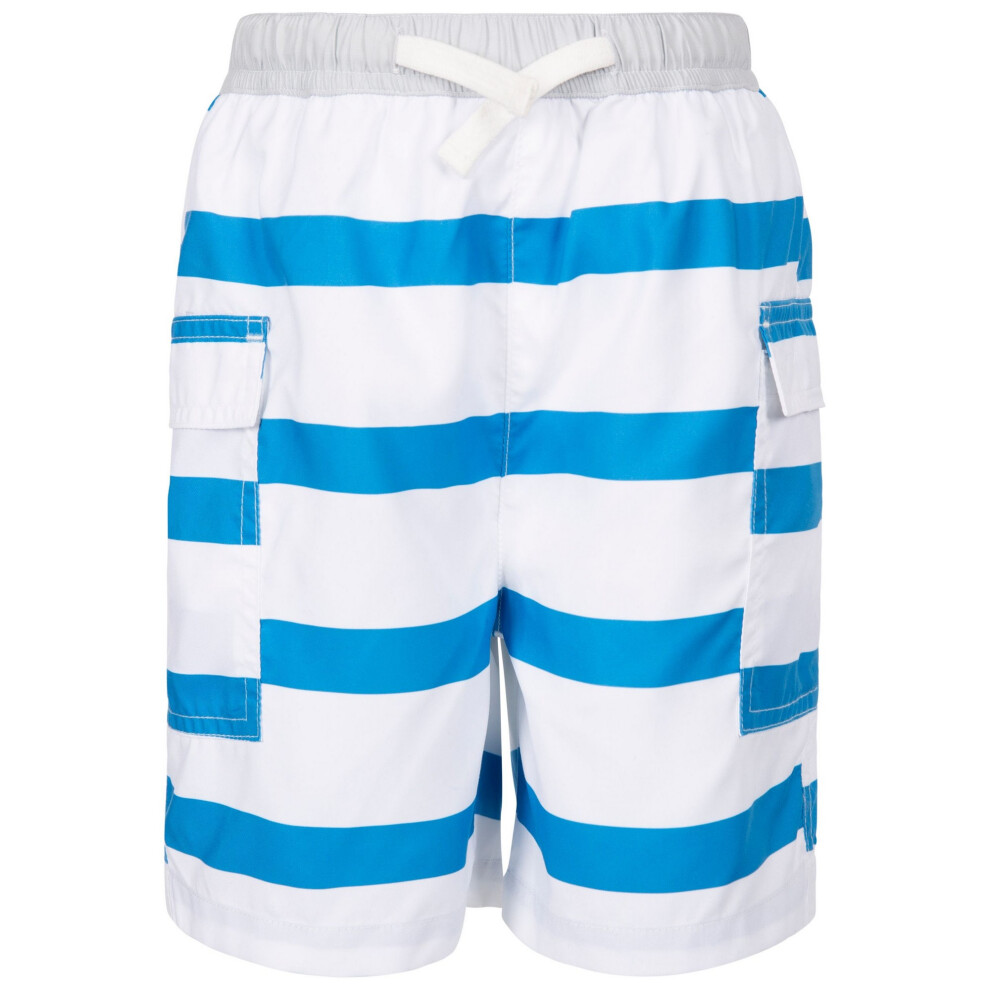 Boy's Trespass Childrens/Kids Depths Swim Shorts - Blue - Size: 9 years/10 years