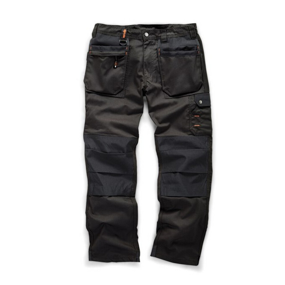 (34S, Black) Scruffs Mens Plus Work Trousers