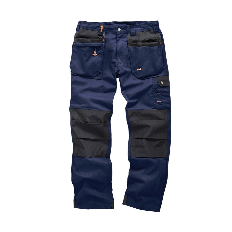 (38R, Navy) Scruffs Mens Plus Work Trousers