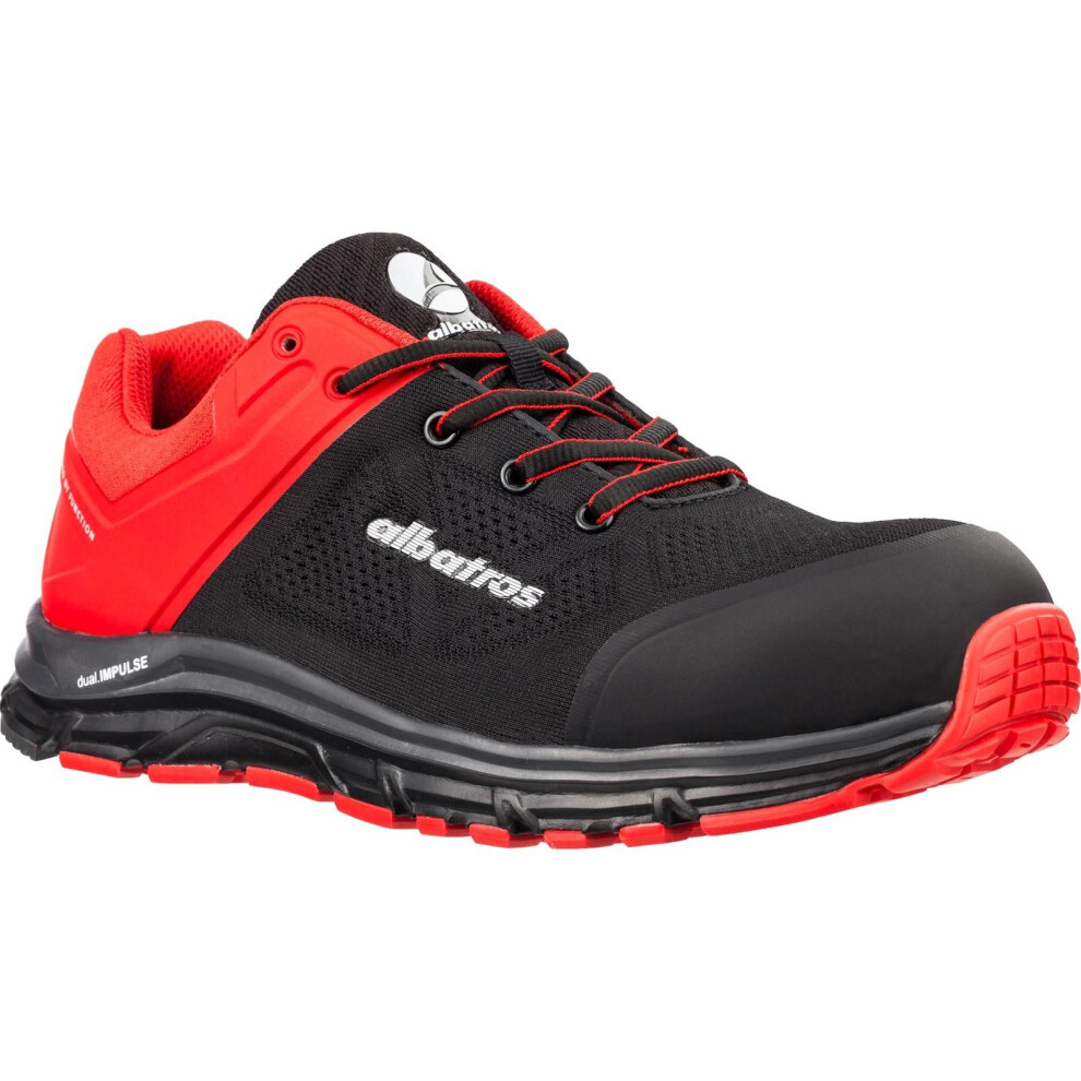 (11 UK, Red/Black) Albatros Mens Lift Impulse Low Safety Trainers-image-OPC-PF6PNPW-NEW