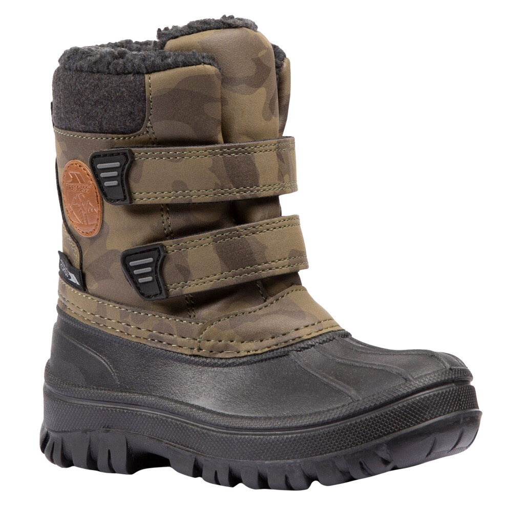(5 UK Child, Green) Trespass Toddler Alex Snow Boots