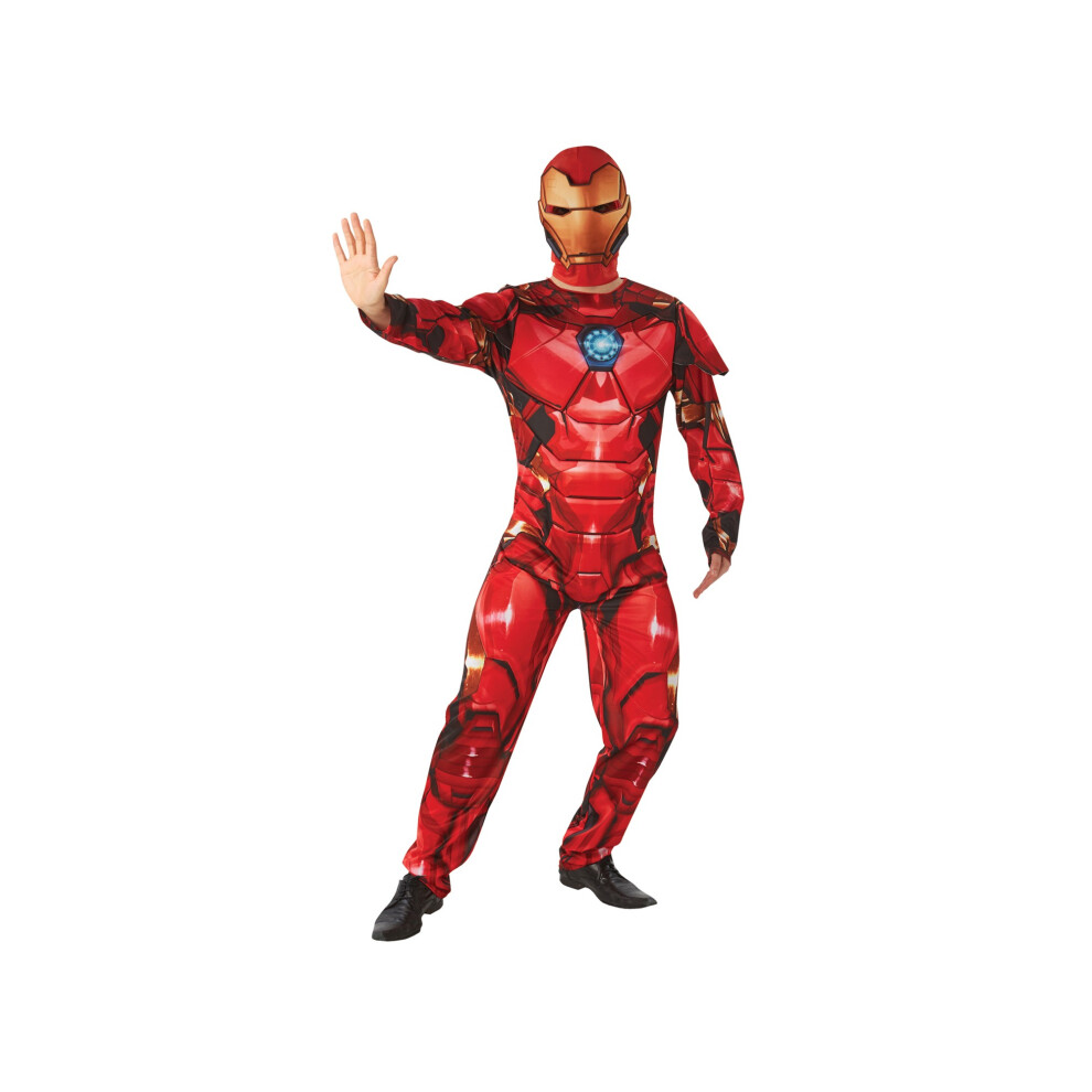 (XL, Red) Iron Man Boys Deluxe Refresh Costume