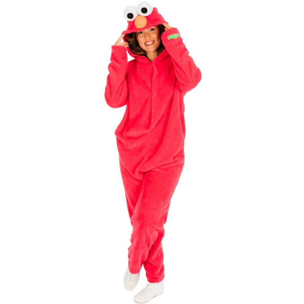 (XL, Red) Sesame Street Unisex Adult Elmo Costume