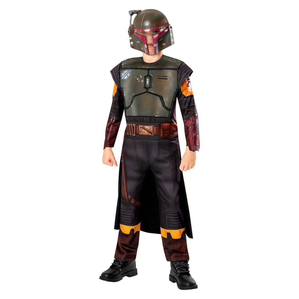 (11-12 Years, Green/Black) Star Wars: The Book Of Boba Fett Childrens/Kids Deluxe Costume