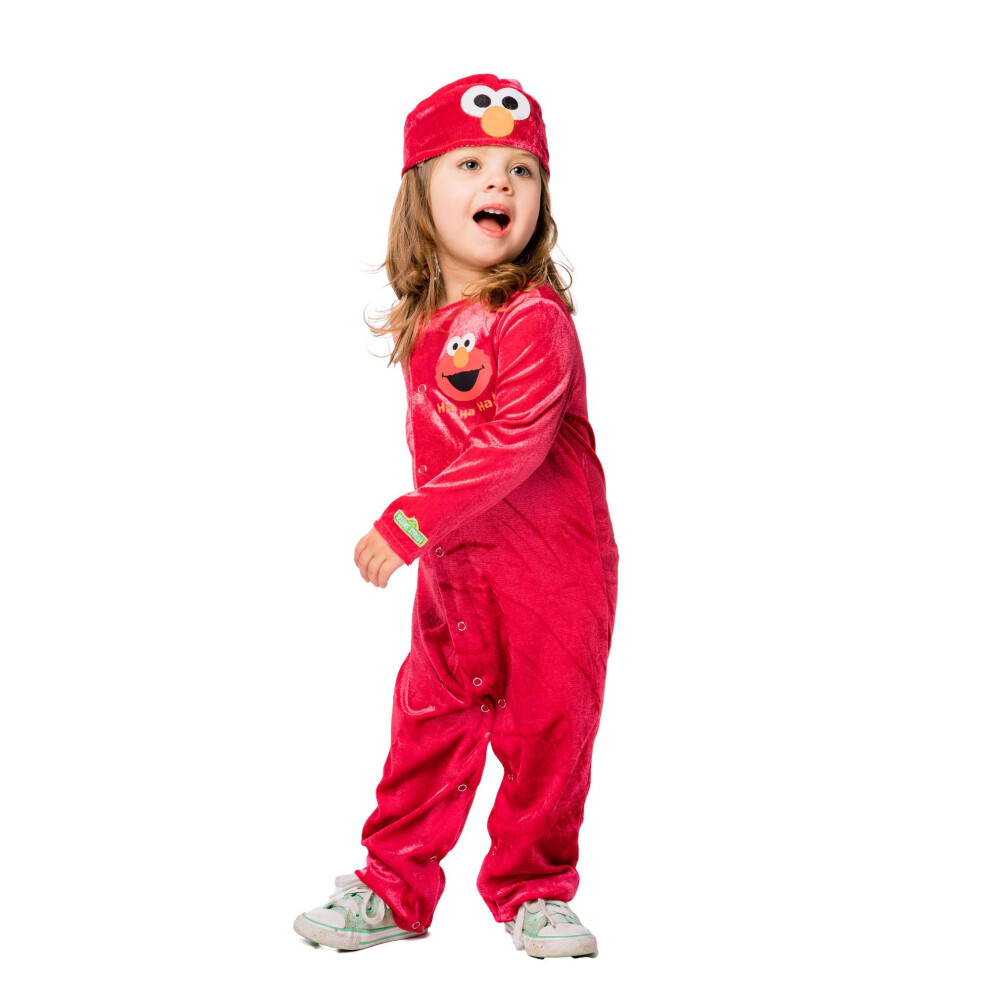 (0-3 Months, Red) Sesame Street Baby Girls Elmo Costume