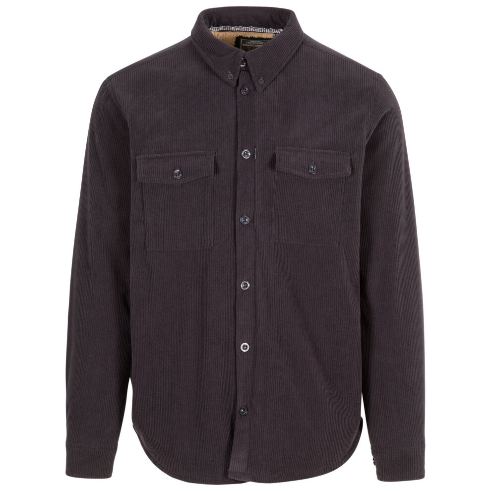 Trespass Men's Dark Grey Dattin Shirt In | : Large - Image 3