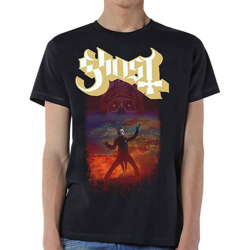 Ghost Unisex Adult EU Admat T-Shirt - Black - Size: 38/Regular/12