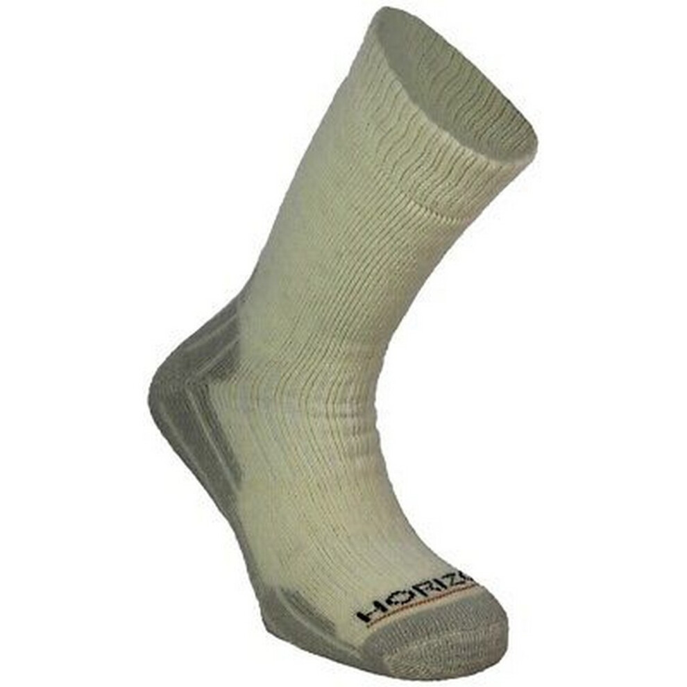 (4 UK-7 UK, Cream/Grey) Horizon Mens County Cricket Socks