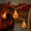 Living And Home Halloween Decorative Pumpkin LED String Lights Battery Operated 4