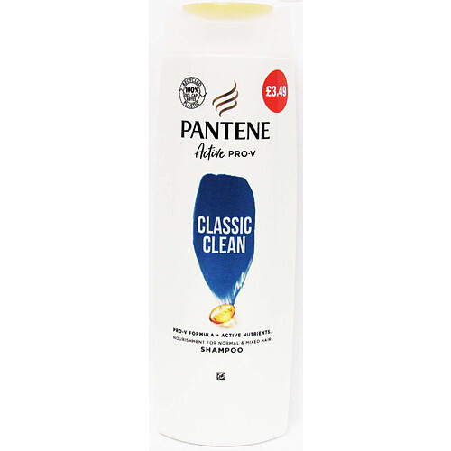 Pantene Pantene Shampoo Classic Clean 400ml (Pack of 6)