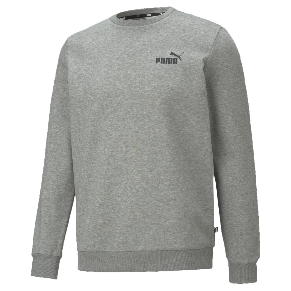 Men's Puma Mens ESS Logo Sweatshirt - Grey - Size: XL