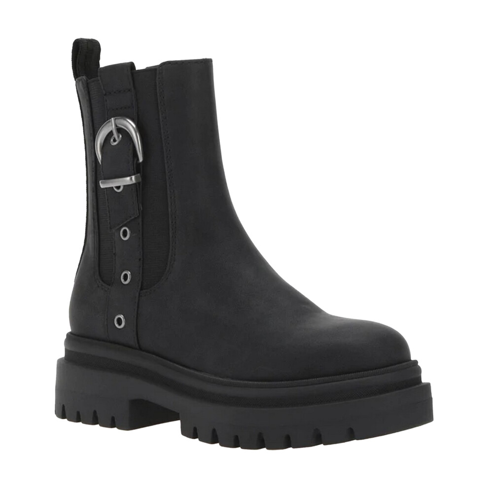 (7 UK, Black) Rocket Dog Womens/Ladies Dekko Buckle Ankle Boots