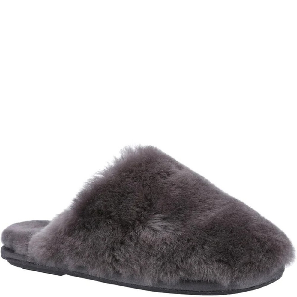 (3 UK, Grey) Cotswold Womens/Ladies Salperton Sheepskin Lined Slippers