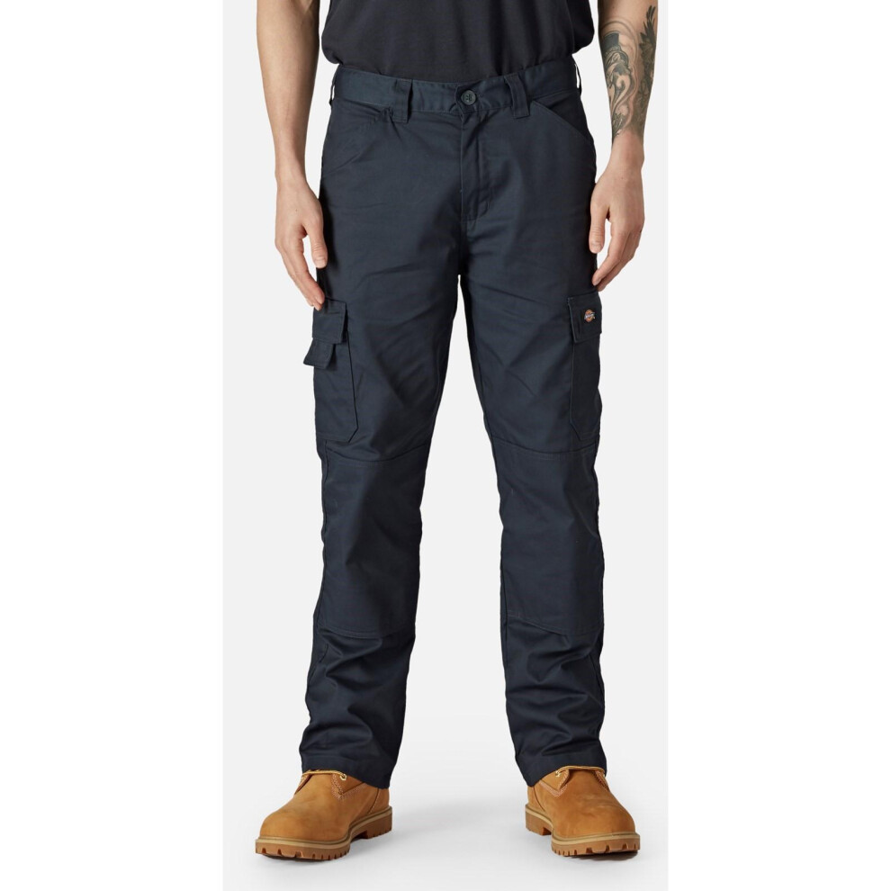 (32L, Navy Blue) Dickies Mens Everyday Work Trousers