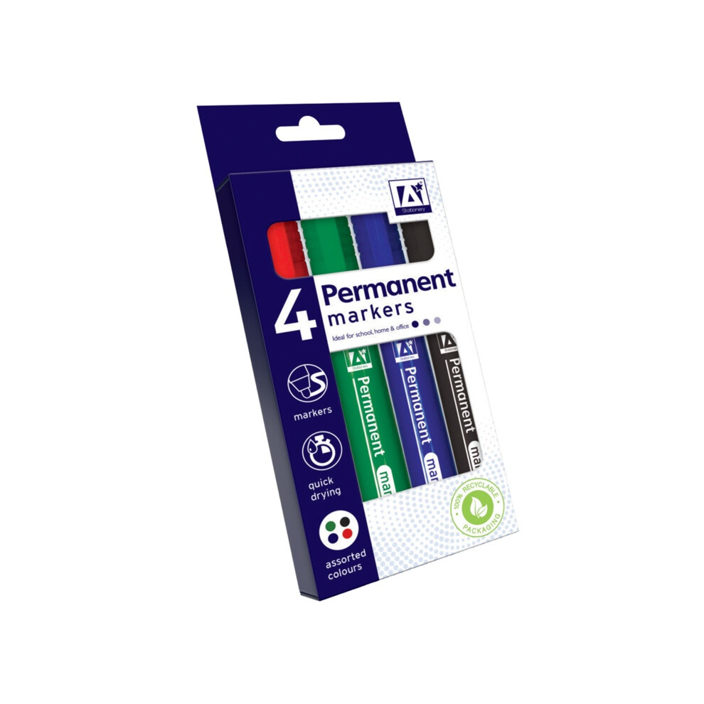 Anker Permanent Marker (Pack of 4)