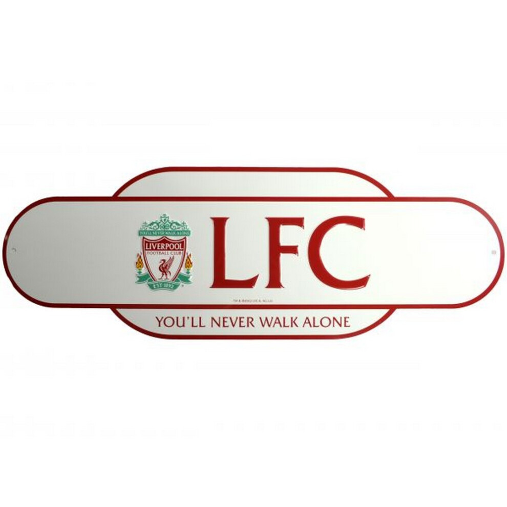 Liverpool FC Classic Retro Years Metal Street Sign