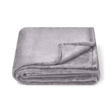 (One Size, Silver Grey) Brand Lab Fleece Blanket