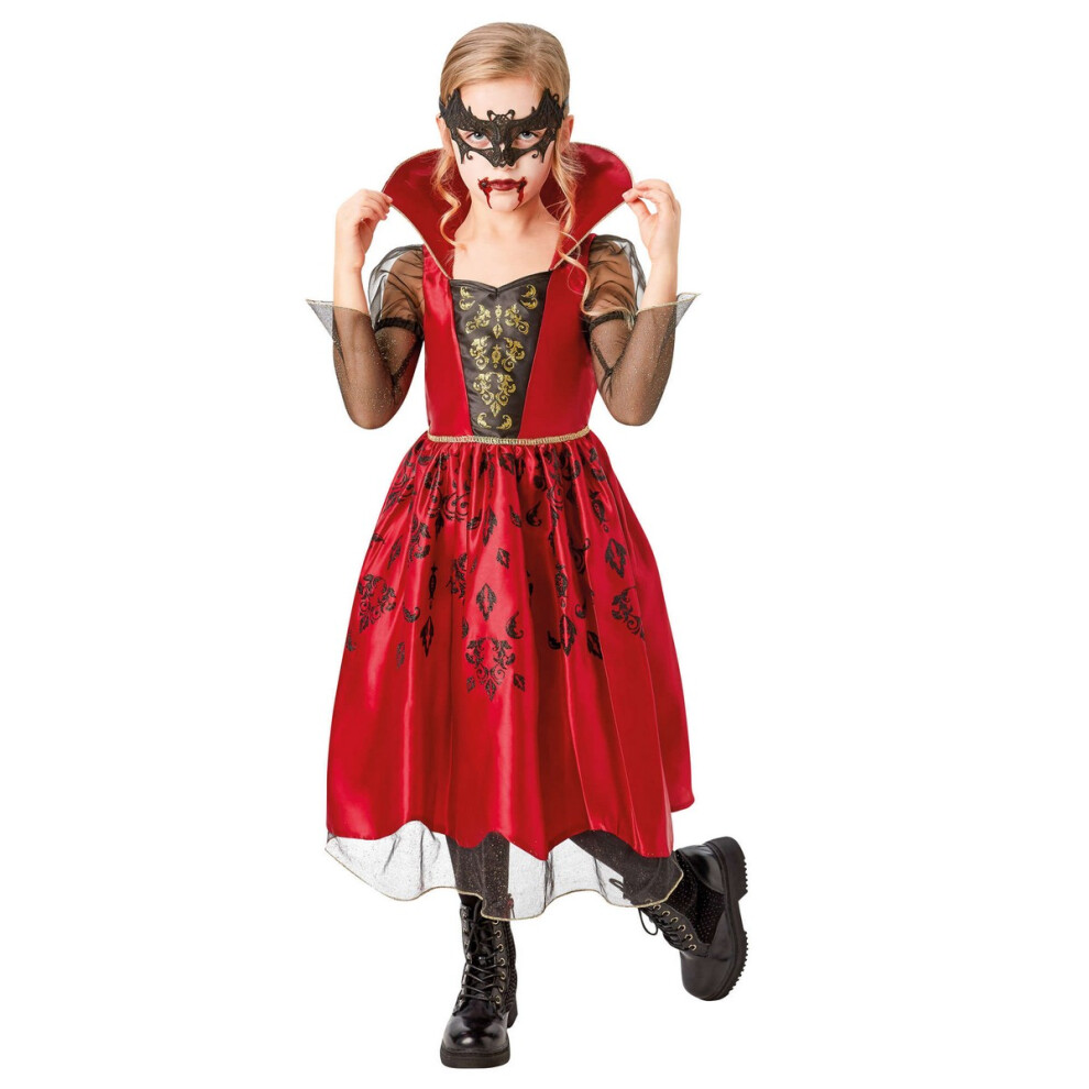 (3-4 Years, Red/Black) Rubies Girls Deluxe Vampiress Costume Dress