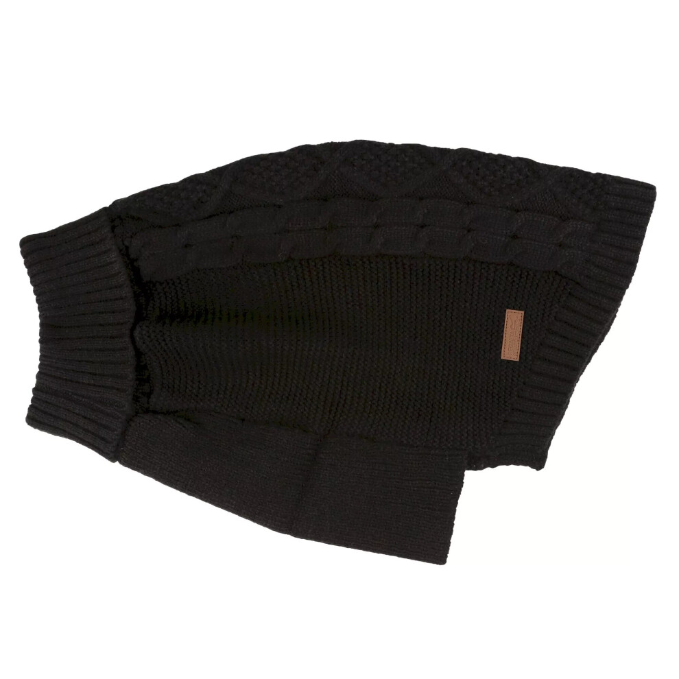 (M, Black) Regatta Knitted Dog Jumper