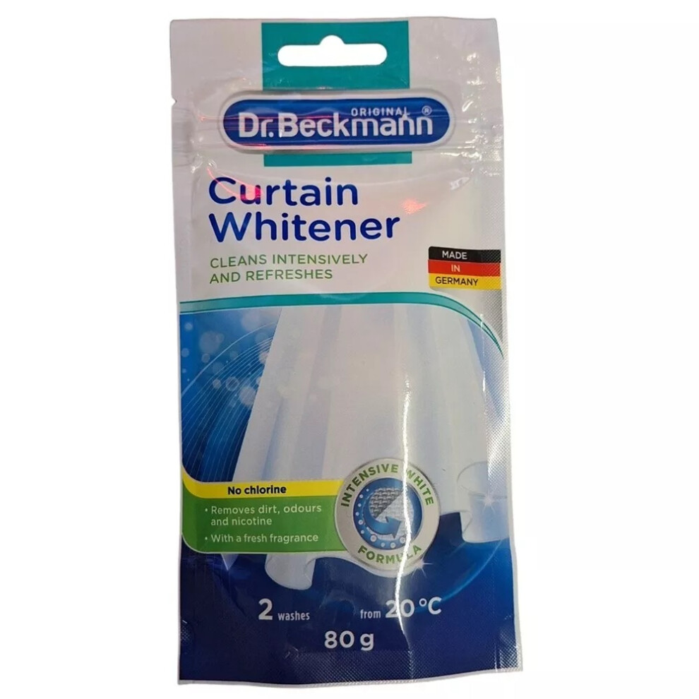 Dr. Beckmann Curtain Whitener Clean & Refresh 2416 - 80g for 2 washes