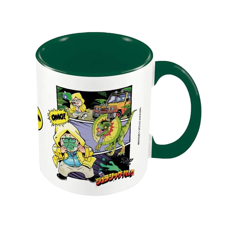 Jurassic Park In Your Face Anime Inner Two Tone Mug