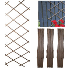 (Oak Wood, 180cm x 30cm) 3 Pc Expandable Wooden Trellis Perfect for Garden