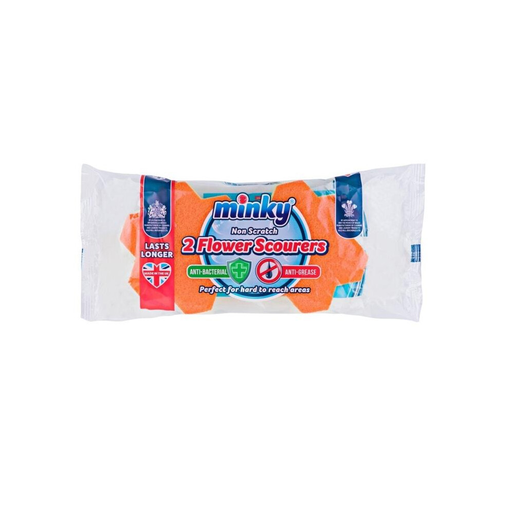 Minky Antibacterial Scouring Pads (Pack of 2)