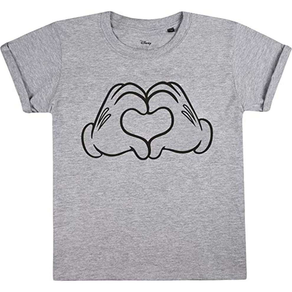 Disney Girls Love Hands Mickey Mouse T-Shirt