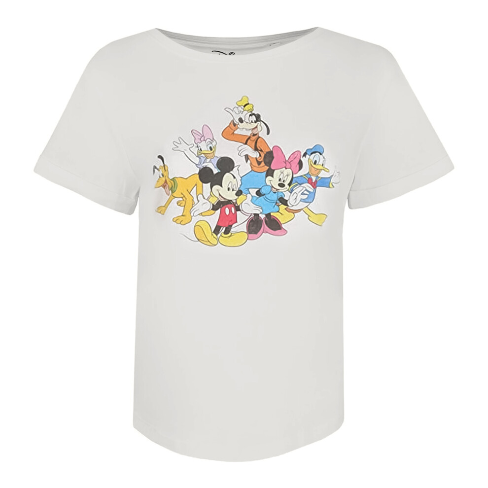 Disney Womens/Ladies Mickey Minnie & The Gang T-Shirt