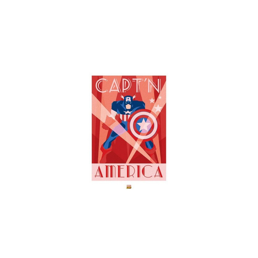 Captain America Logo Print