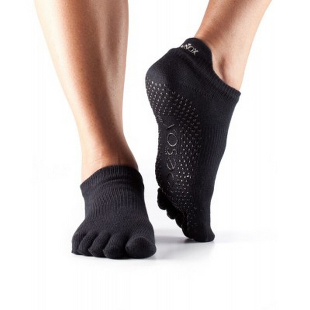 (3 UK-5 UK, Black) Fitness Mad Mens Toe Socks