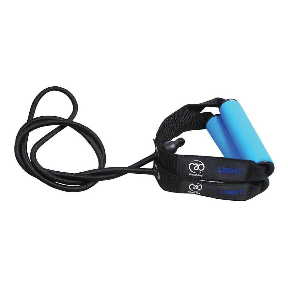 (Light, Light Blue/Black) Fitness Mad Resistance Tube