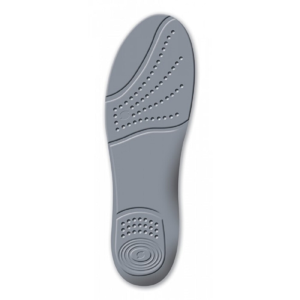 (10 UK, Grey) Sorbothane Cush N Step Insoles