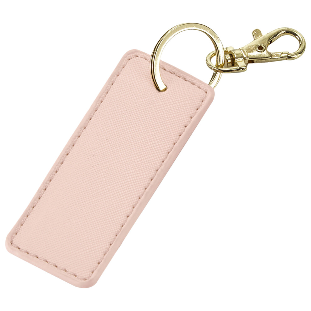 (One Size, Soft Pink) Bagbase Boutique Leather-Look PU Keyclip