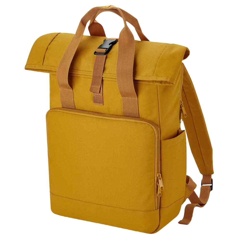 Roll Top Recycled Twin Handle Laptop Backpack