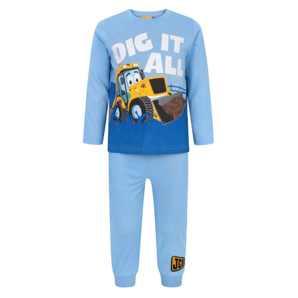 JCB Childrens Boys Dig It All Pyjamas