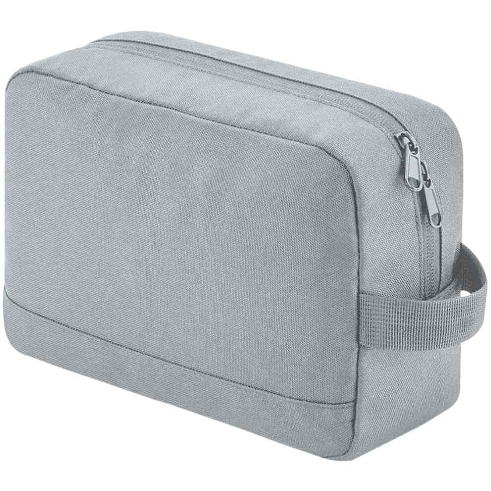 (One Size, Pure Grey) Bagbase Unisex Adult Essentials Recycled Toiletry Bag