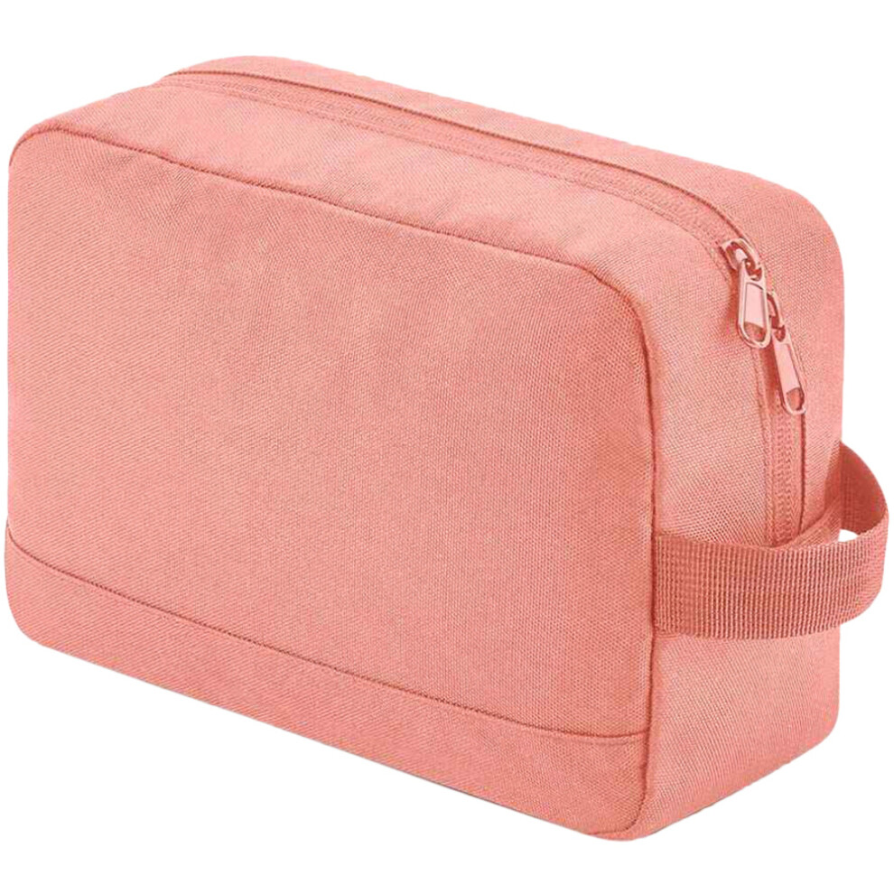 (One Size, Blush Pink) Bagbase Unisex Adult Essentials Recycled Toiletry Bag