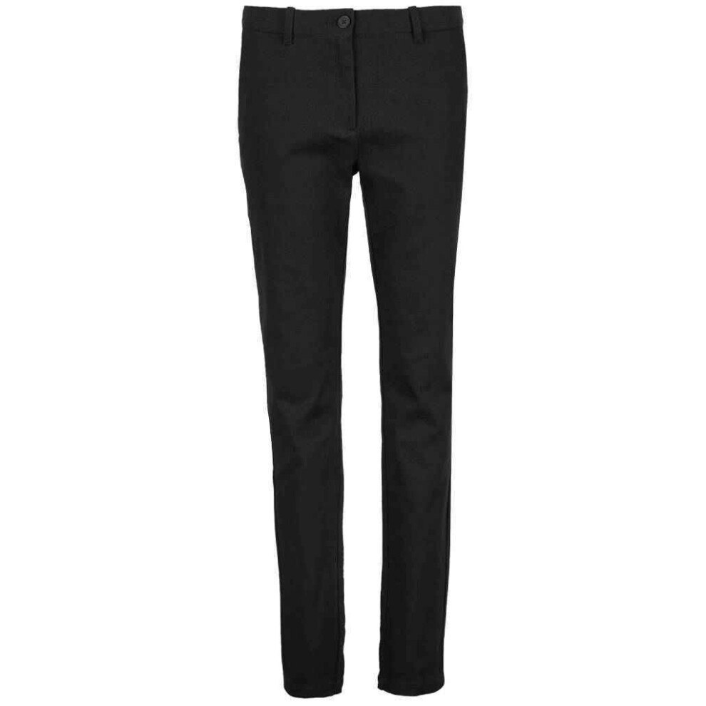 (8 UK R, Deep Black) NEOBLU Womens/Ladies Gustave Chinos-image-OPC-PF6SPJW-NEW