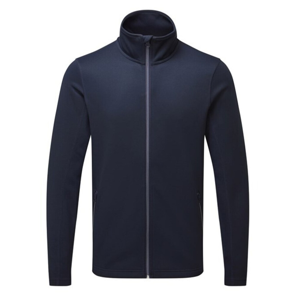(S, French Navy) Premier Mens Sustainable Zipped Jacket