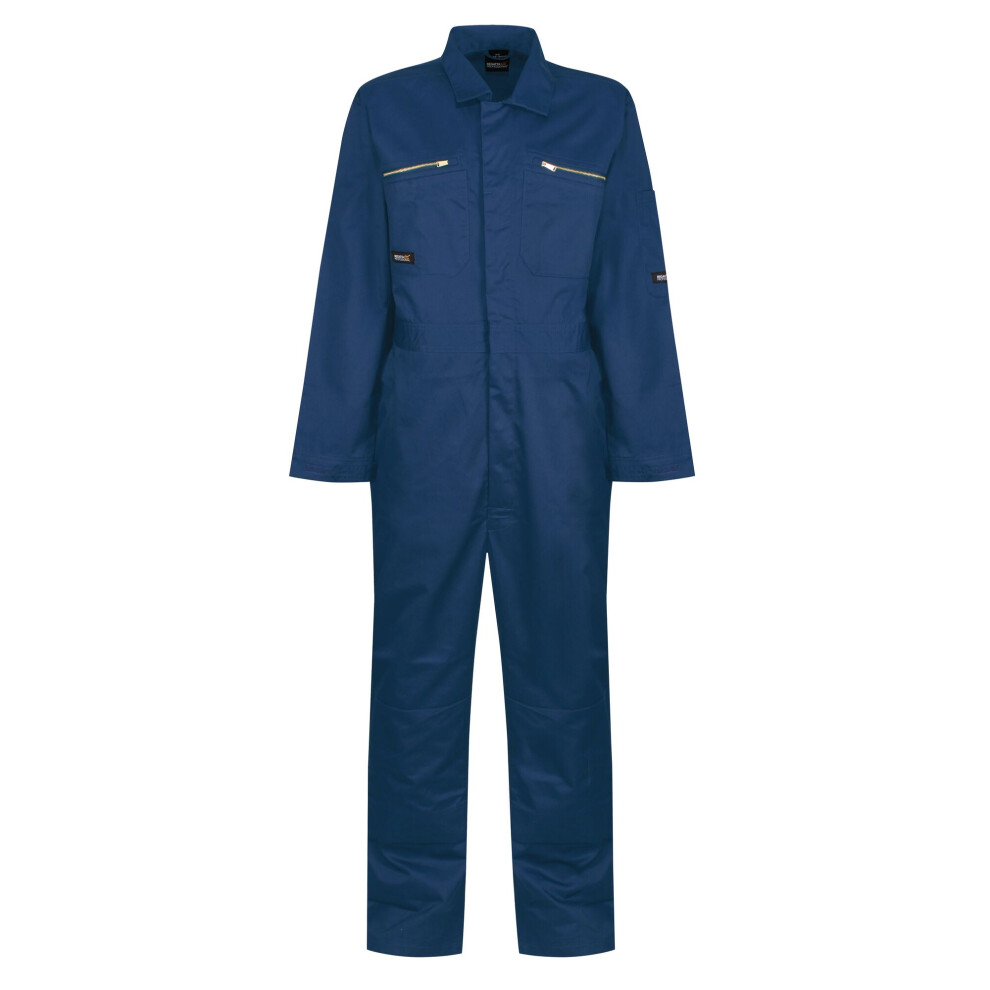 (44L, Royal Blue) Regatta Mens Zipped Overalls