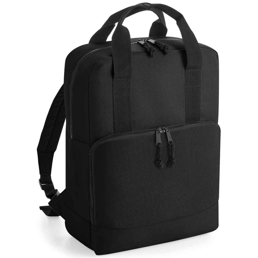 Bagbase Unisex Black (One ) Cooler Recycled Backpack 40Cm