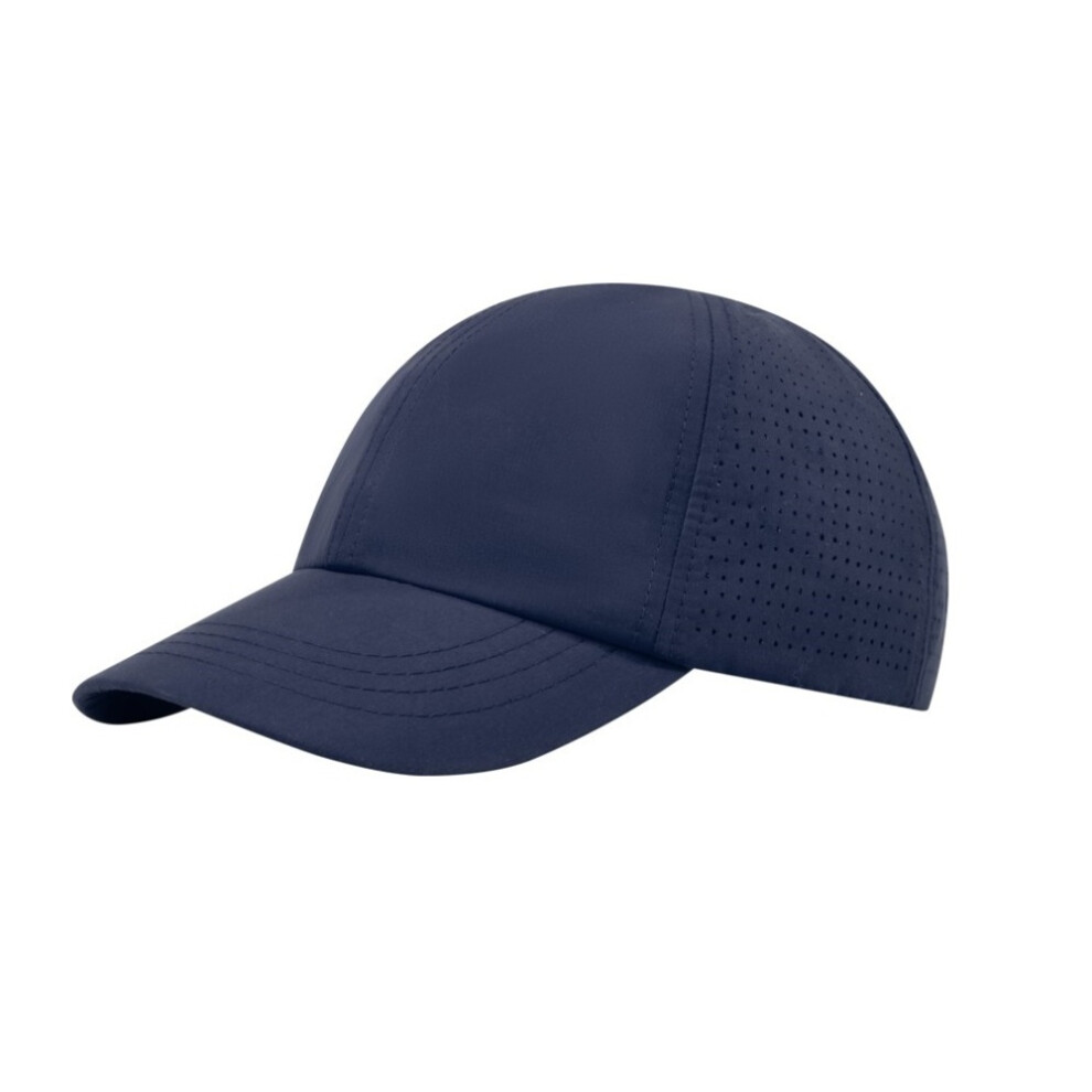 (One Size, Navy) Elevate NXT Mica Recycled 6 Panel Cool Fit Cap-image-OPC-PF6SWGH-NEW