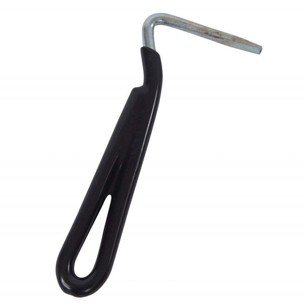 (One Size, Black) Roma Vinyl Handle Hoof Pick