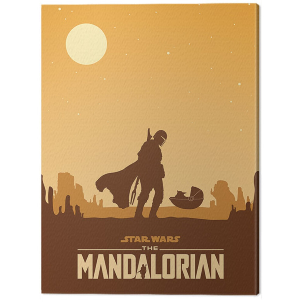 Star Wars: The Mandalorian Meeting Canvas Print