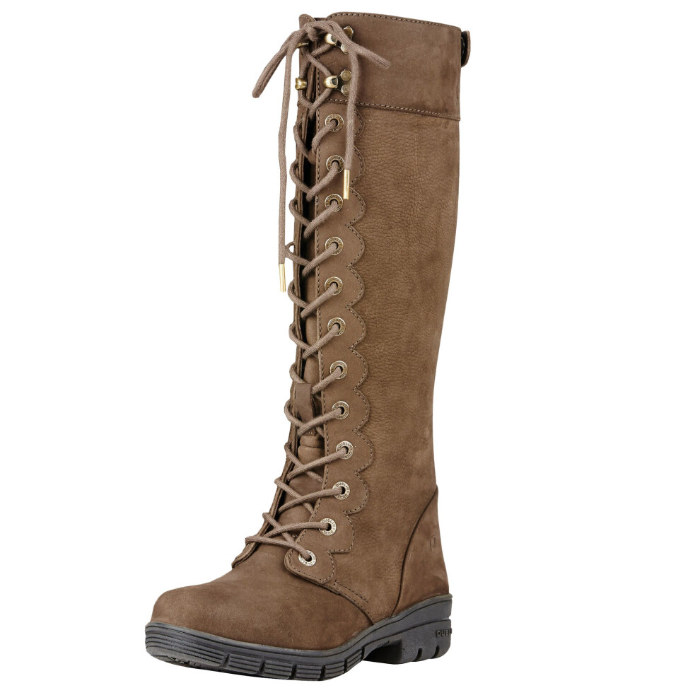 (3 UK, Chocolate Brown) Dublin Womens/Ladies Admiral Leather Boots