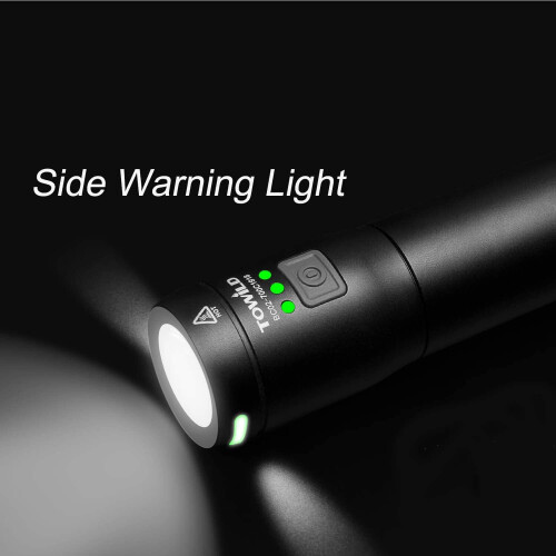 TOWILD 700 Lumen Flashlight with Foldable Diffuser, 2600mAh Rechargeable Torch 1