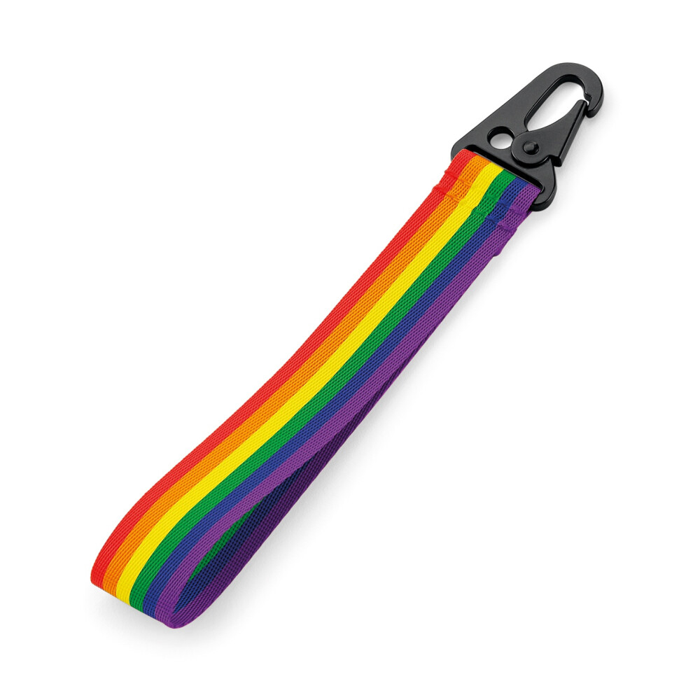 (One Size, Rainbow) Bagbase Brandable Key Clip