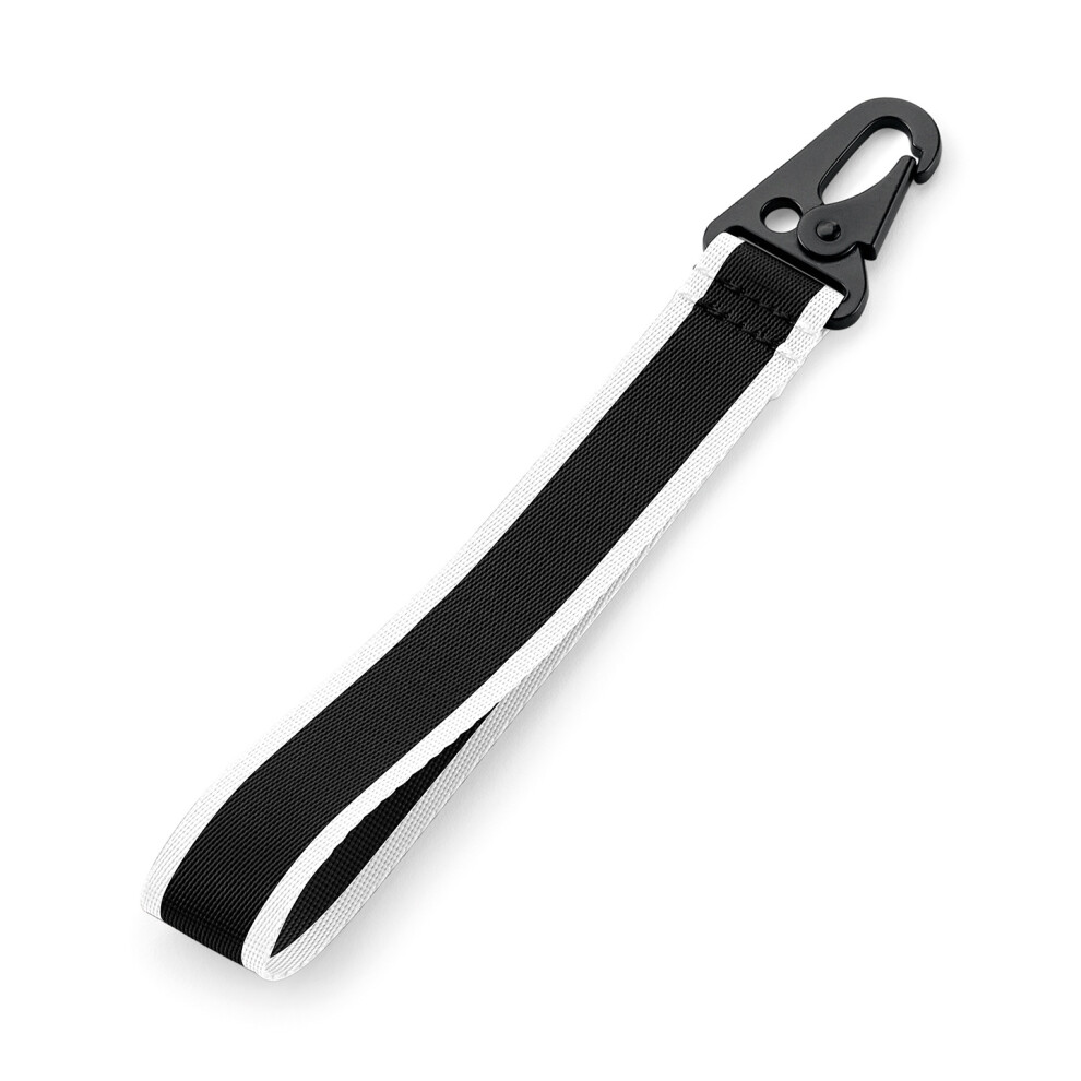 (One Size, Black/White) Bagbase Brandable Key Clip