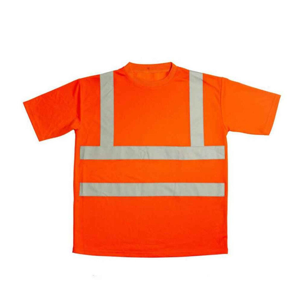 (4XL, Fluorescent Orange) Warrior Unisex Adult Hi-Vis T-Shirt